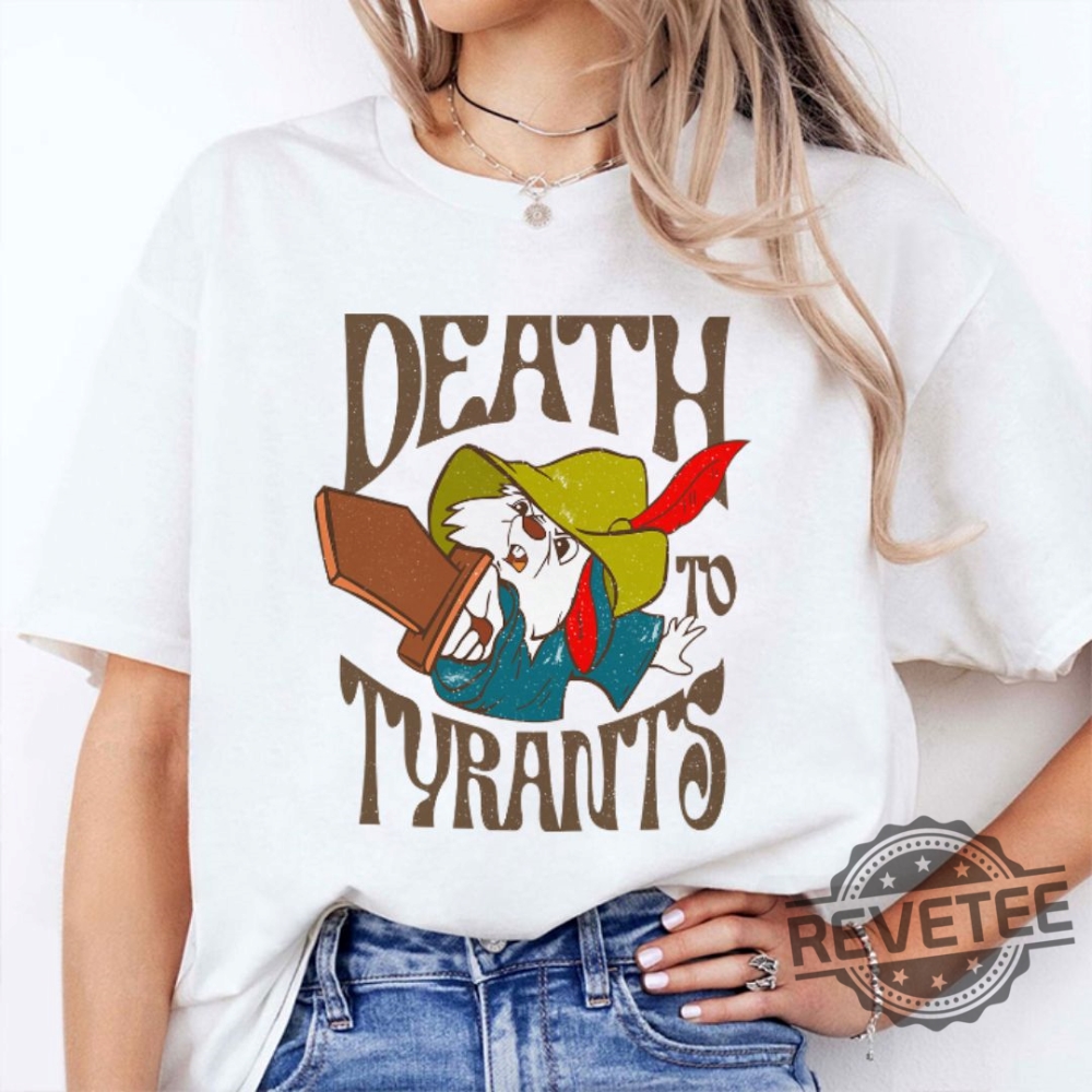 Skippy Rabbit Death To Tyrants Robin Hood Disney T Shirt Sherwood Forest Shirts revetee 1