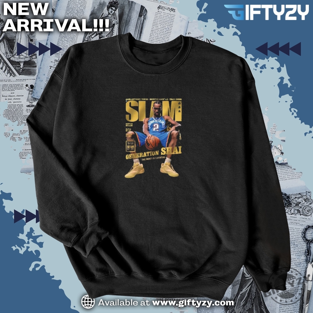 Shai Gilgeousalexander Nba Vintage Slam Magazine Style Shirt 4 Shai Gilgeous-Alexander NBA Vintage SLAM Magazine Style Shirt