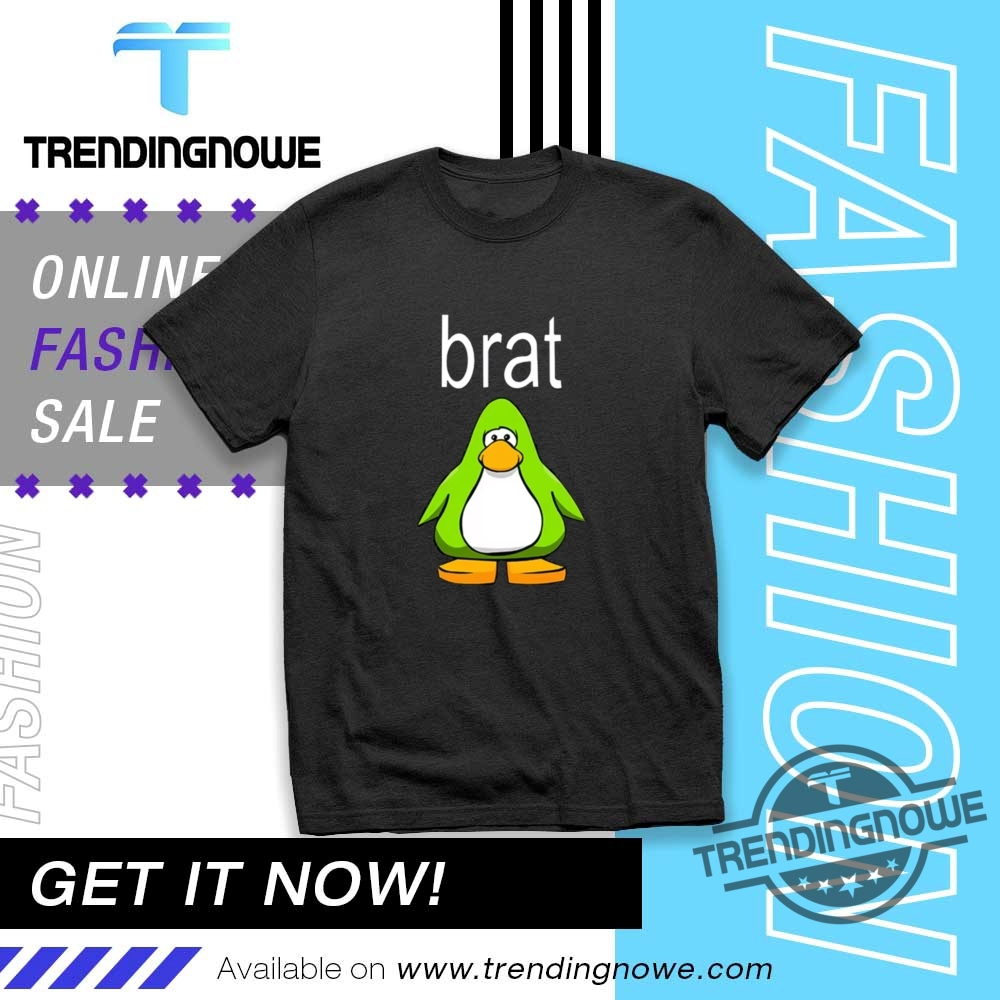 "Trendy Shirts 2023: Odd Future, Elle Fanning, Louis Vuitton Picks" 17 Charli Xcx Brat Penguin Club Brat Shirt