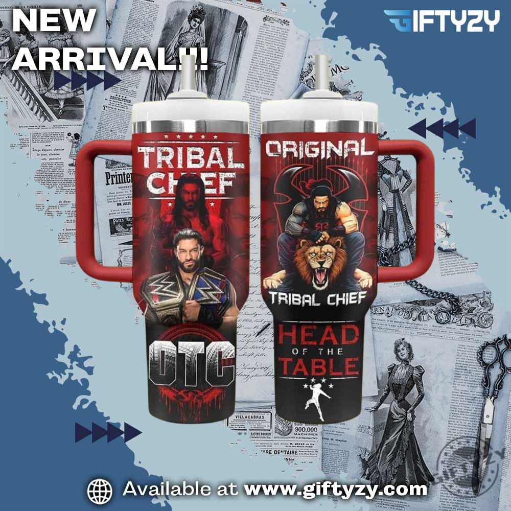 Gift For Basketball Fan 15 Roman Reigns Tribal Chief Stanley Handle Tumbler