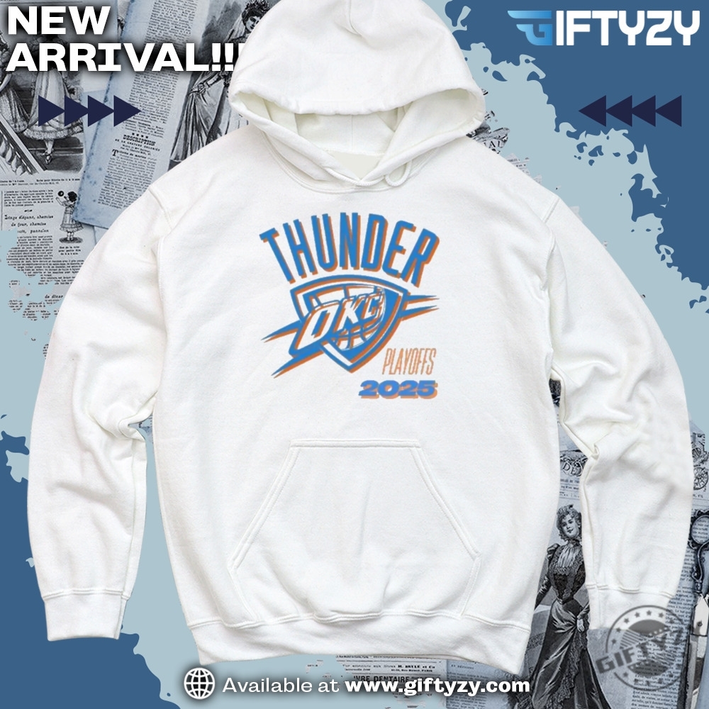 Music T-Shirt Trending ideas in 2025 10 Oklahoma City Thunder Playoffs 2025 Shirt