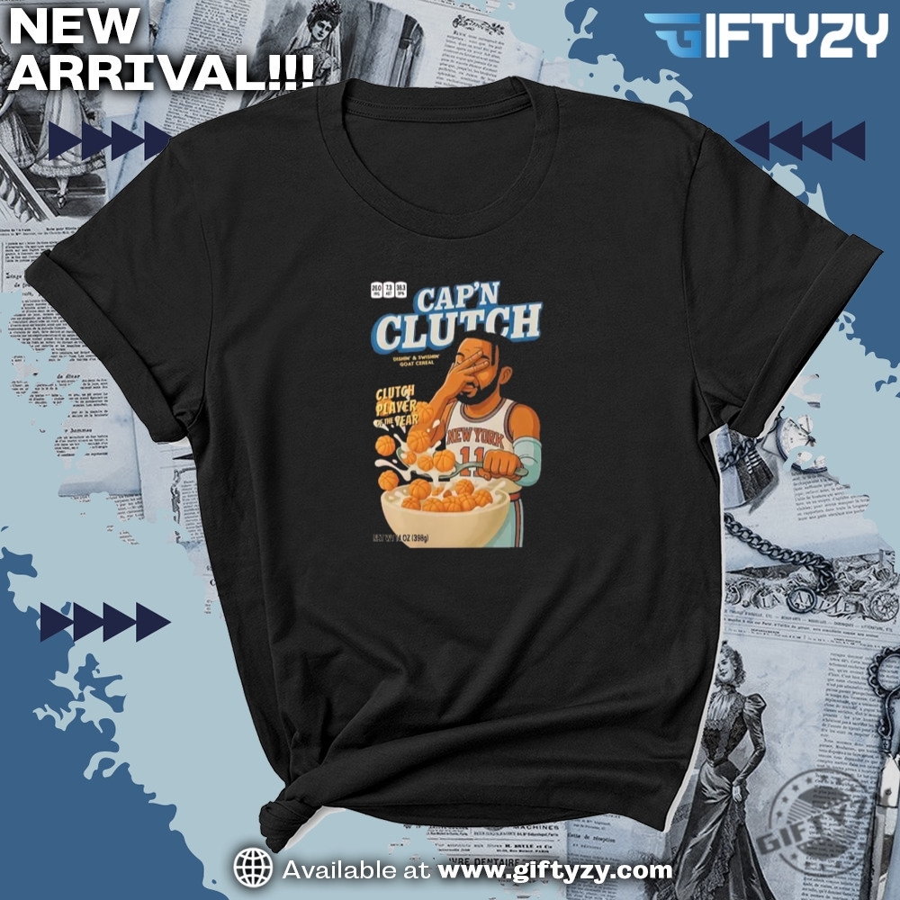 Nba Basketball Captain Clutch Jalen Brunson Knicks Shirt 5 NBA Basketball Captain Clutch Jalen Brunson Knicks Shirt