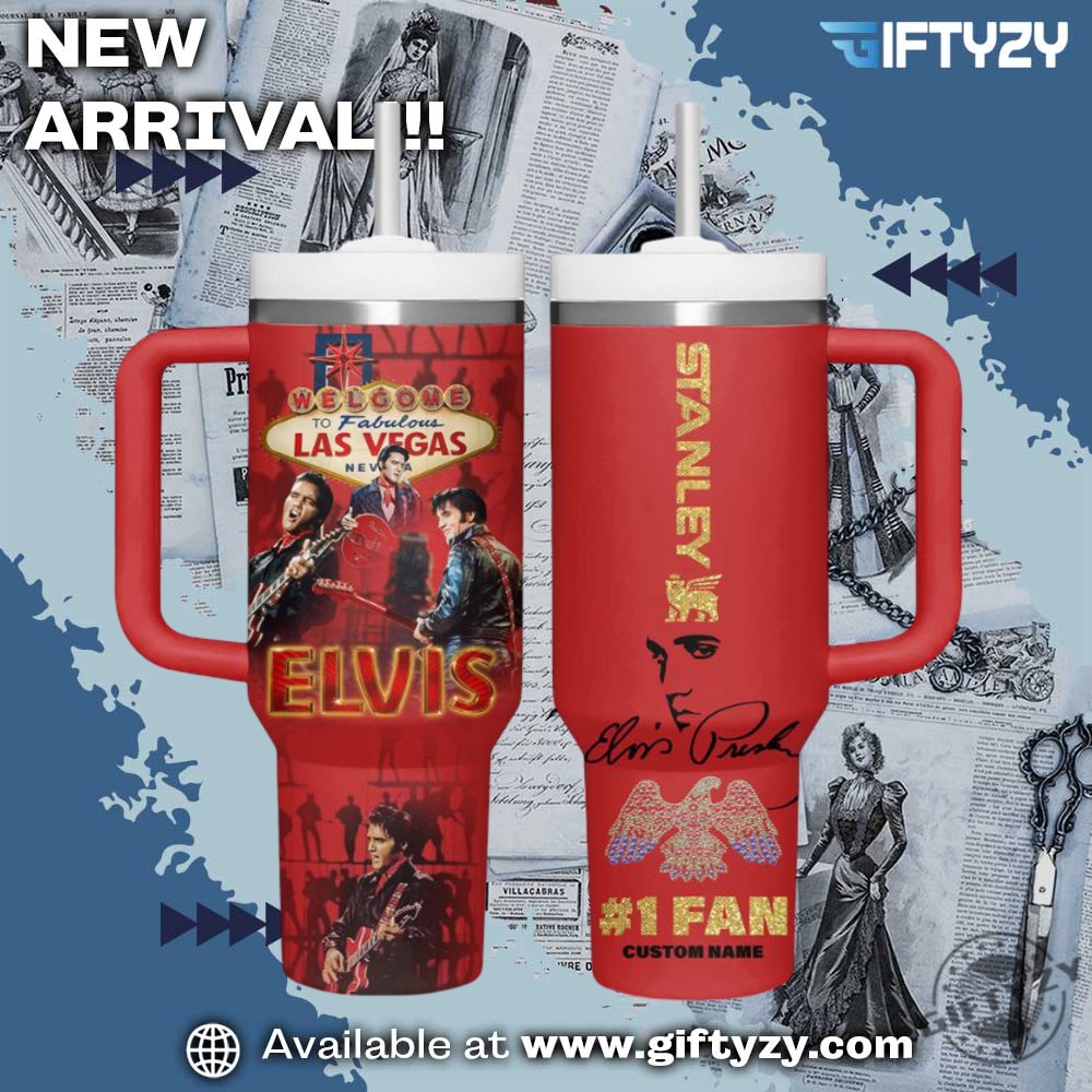 Music T-Shirt Trending ideas in 2025 12 Elvis Presley Legend Custom Name Tumbler With Handle Stanley