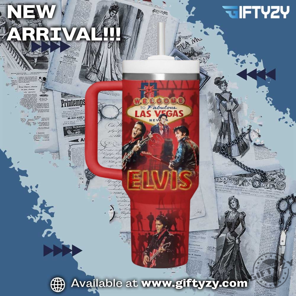 Elvis Presley Legend Custom Name Tumbler With Handle Stanley 4 Elvis Presley Legend Custom Name Tumbler With Handle Stanley