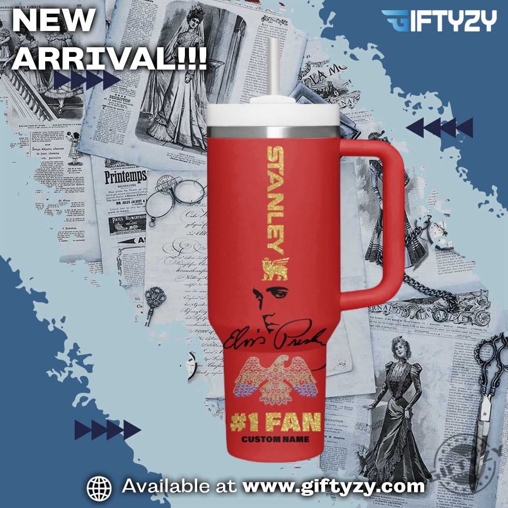 Elvis Presley Legend Custom Name Tumbler With Handle Stanley 5 Elvis Presley Legend Custom Name Tumbler With Handle Stanley