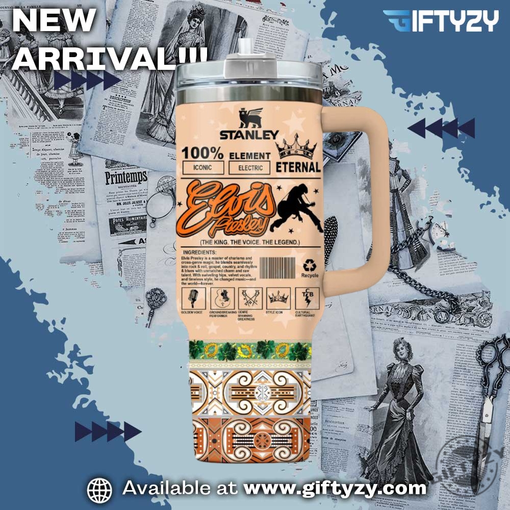 Elvis Presley Legend Tumbler With Handle Stanley giftyzy 2