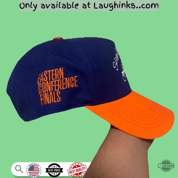 new siegelman stable new york knicks hat snapback baseball trucker cap msg eastern conference finals replica laughinks 2