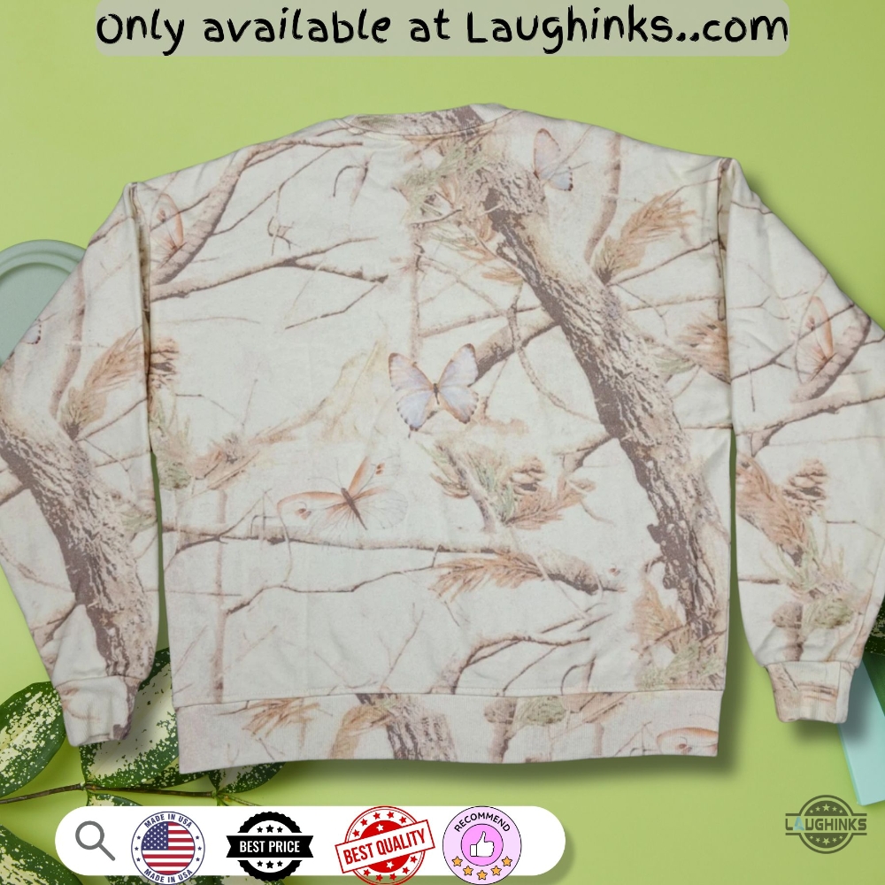 Butterfly Camouflage Dairy Boy Crewneck Artificial Wool Sweater 5 Butterfly Camouflage Dairy Boy Crewneck Artificial wool sweater