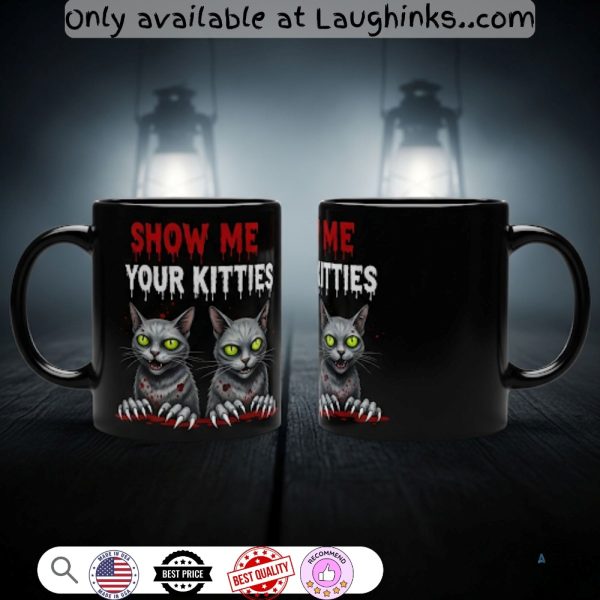 show me your kitties horror mug