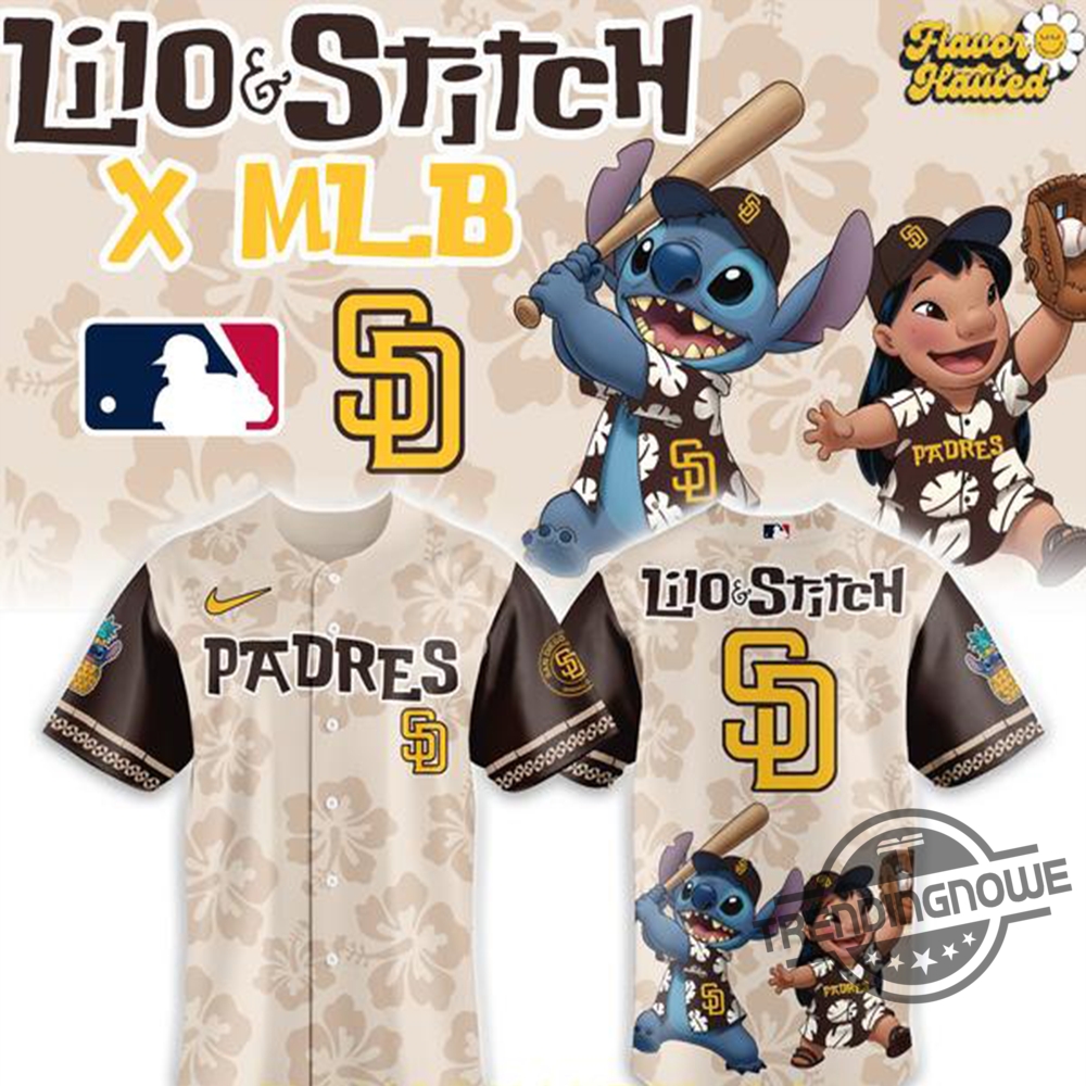 San Diego Padres Lilo And Stitch 2025 Baseball Jersey