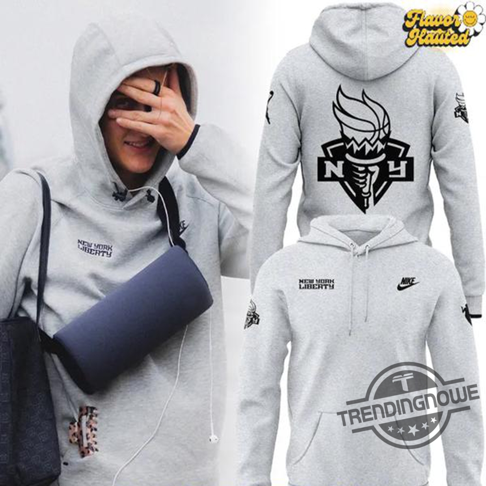 New York Liberty 2025 Nike Grey Hoodie trendingnowe 1