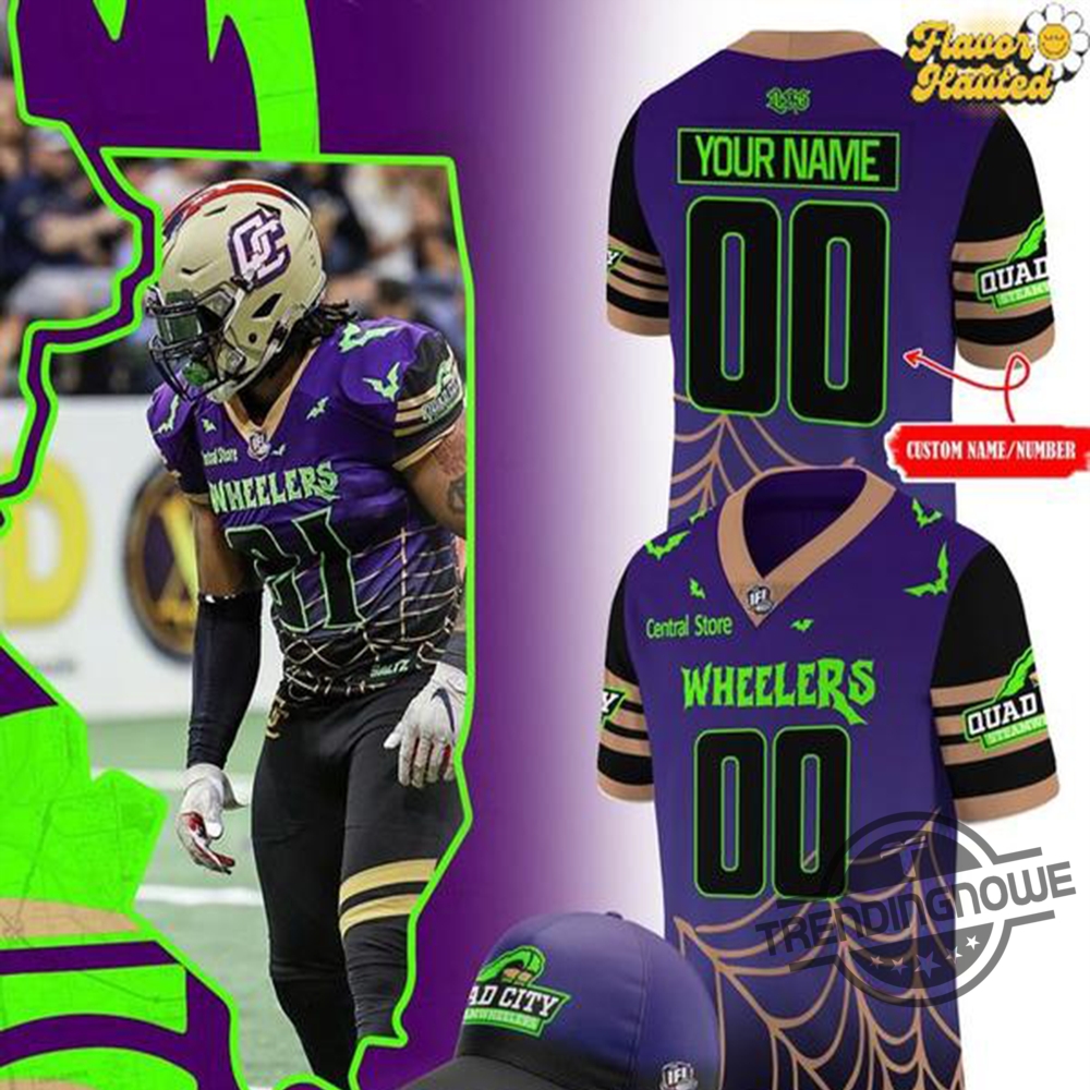 Quad City Steamwheelers 2025 Halloween Football Jersey 7 Quad City Steamwheelers 2025 Halloween Football Jersey