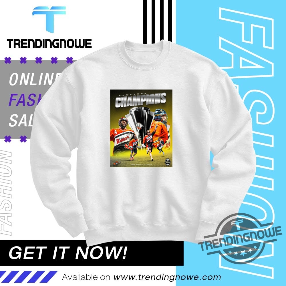 Buffalo Bandits 2025 Nll Cup Back To Back Champions Shirt 10 Buffalo Bandits 2025 NLL Cup Back To Back Champions Shirt