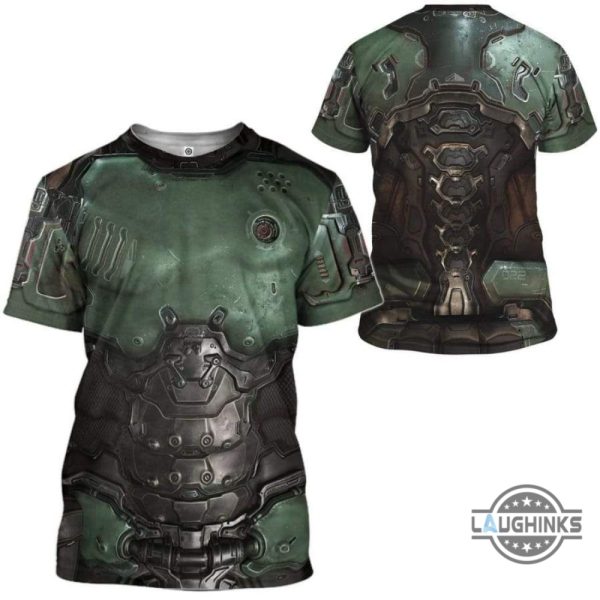 doom slayer costume 3d shirt