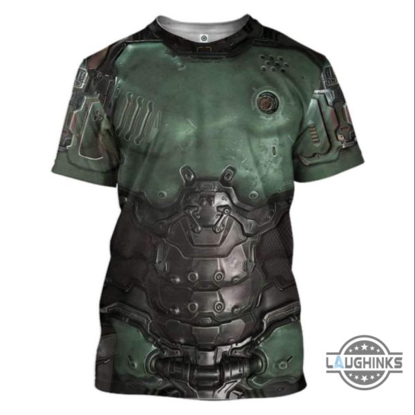 doom slayer costume 3d shirt