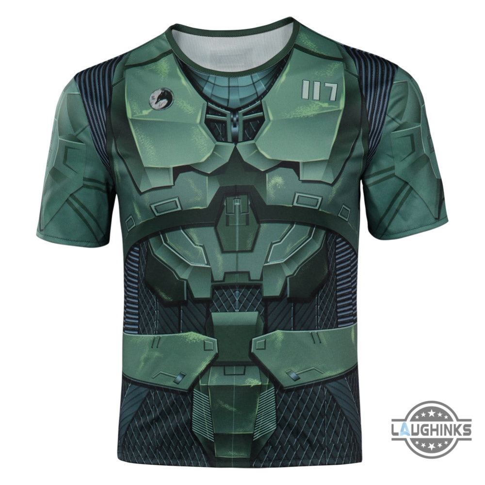 Halo Season 1 Master Chief John 117 Cosplay Costume Aop Shirts 9 Halo Season 1 Master Chief John 117 Cosplay Costume AOP Shirts