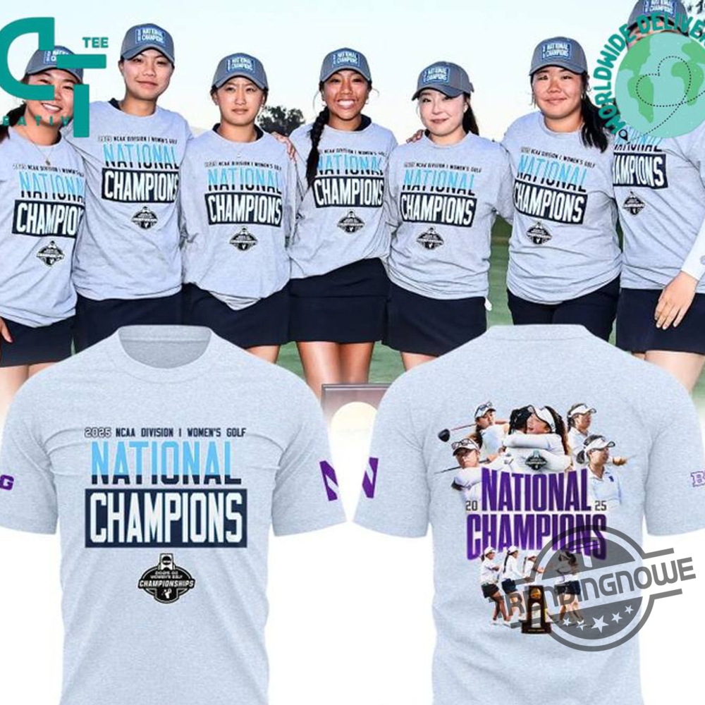 Northwestern Wildcats National Champions Womens Golf Shirt trendingnowe 3