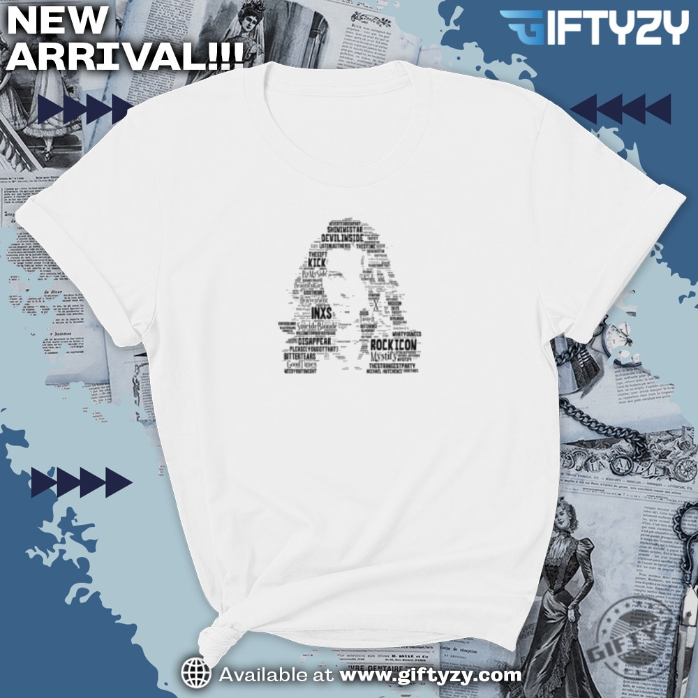 Michael Hutchence Portrait In Songs Premium Shirt 7 Michael Hutchence Portrait in songs Premium Shirt