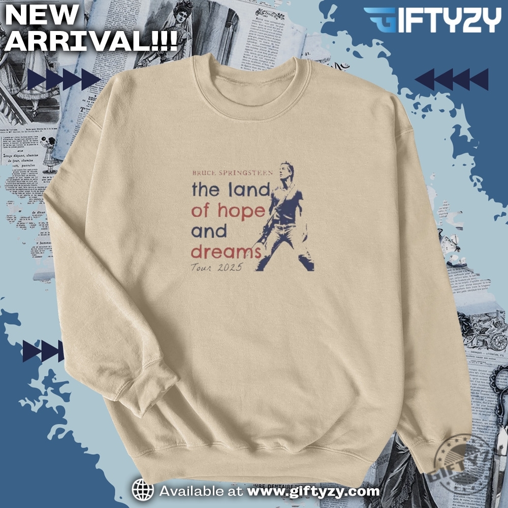 Bruce Springsteen The Land Of Hope And Dreams 2025 Tour Shirt