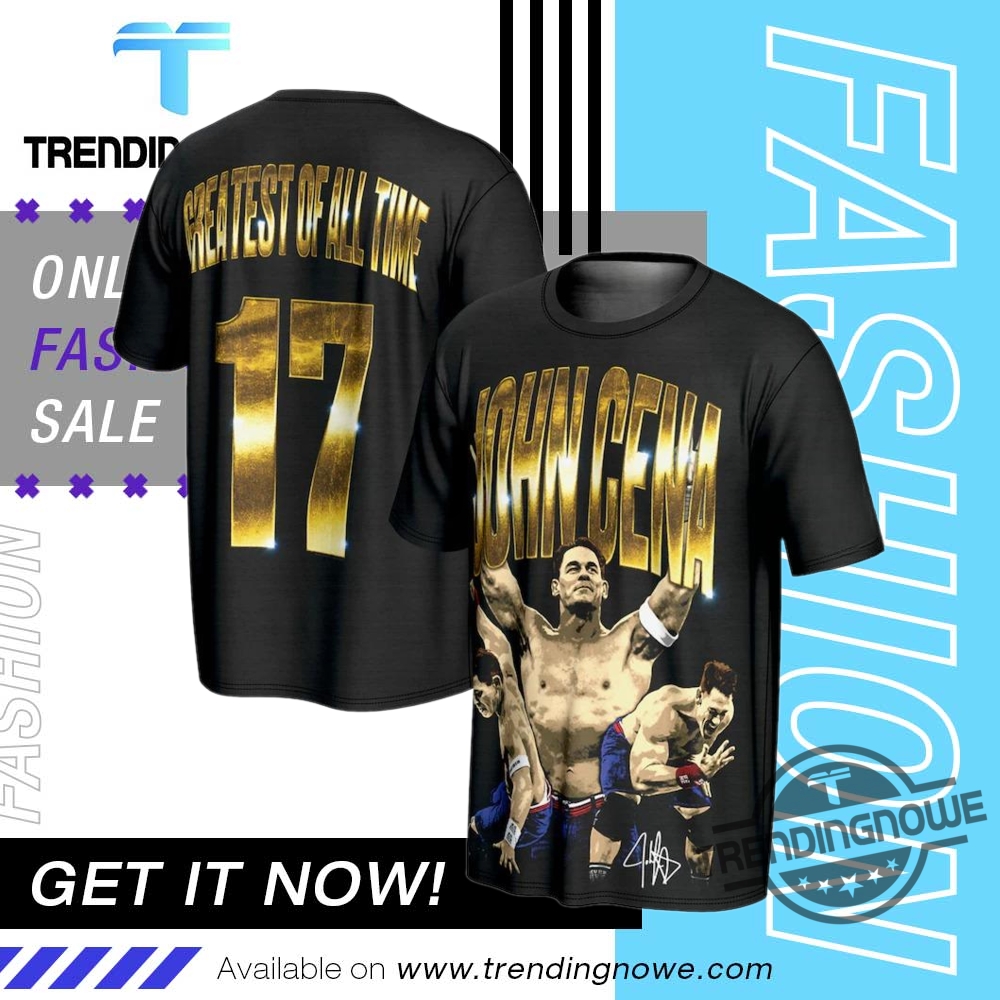 Wwe John Cena Greatest All Of Time Goat Shirt trendingnowe 1