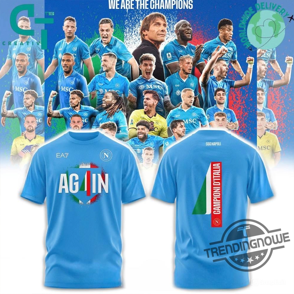 "Top Racing and Sports Apparel: Shirts and Hats You’ll Love" 6 Ssc Napoli Campioni Ditalia Tee Shirt