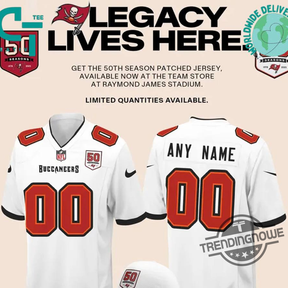 Tampa Bay Buccaneers Celebrate The Legacy Of 50 Seasons Jersey 7 Tampa Bay Buccaneers Celebrate The Legacy Of 50 Seasons Jersey