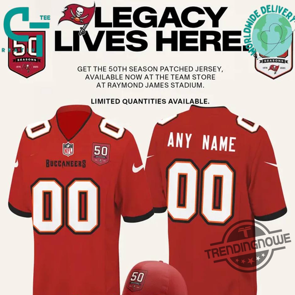 "Top Racing and Sports Apparel: Shirts and Hats You’ll Love" 10 Tampa Bay Buccaneers The Legacy Of 50 Seasons Football Jersey