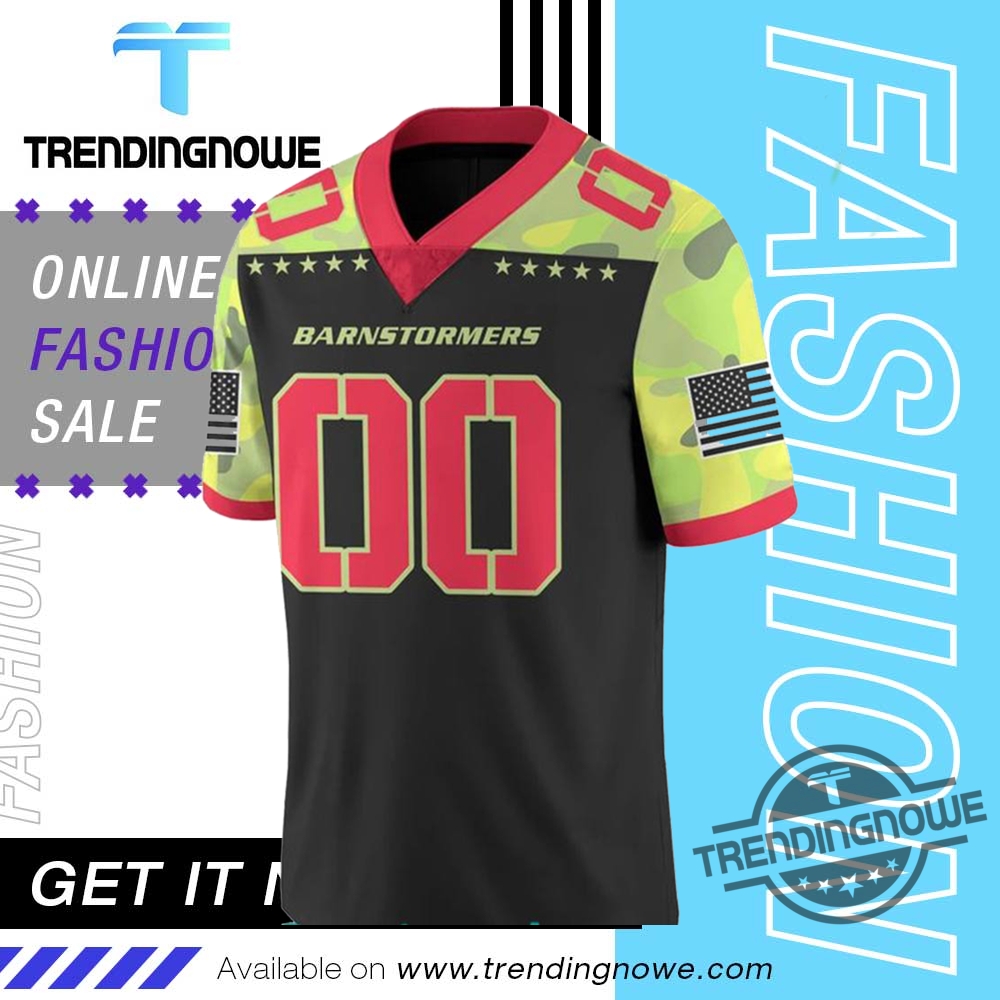 Iowa Barnstormers 2025 Military Night Football Jersey 8 Iowa Barnstormers 2025 Military Night Football Jersey