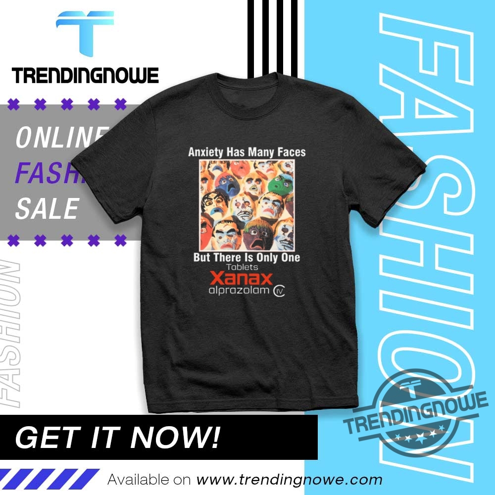 Harry Styles Wearing Anxiety Has Many Faces Xanax Shirt trendingnowe 1