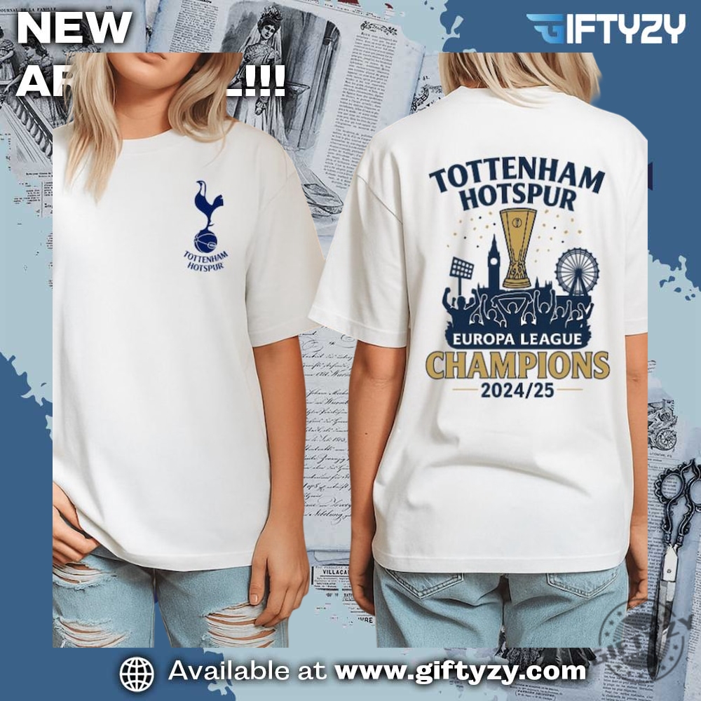 Tottenham Hotspurs Spurs Europa Champion Shirt