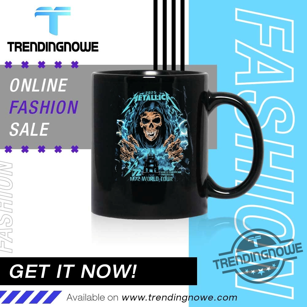 Metallicas Skeleton Lightning 2025 M72 World Tour Shirt 11 Metallicas Skeleton Lightning 2025 M72 World Tour Shirt