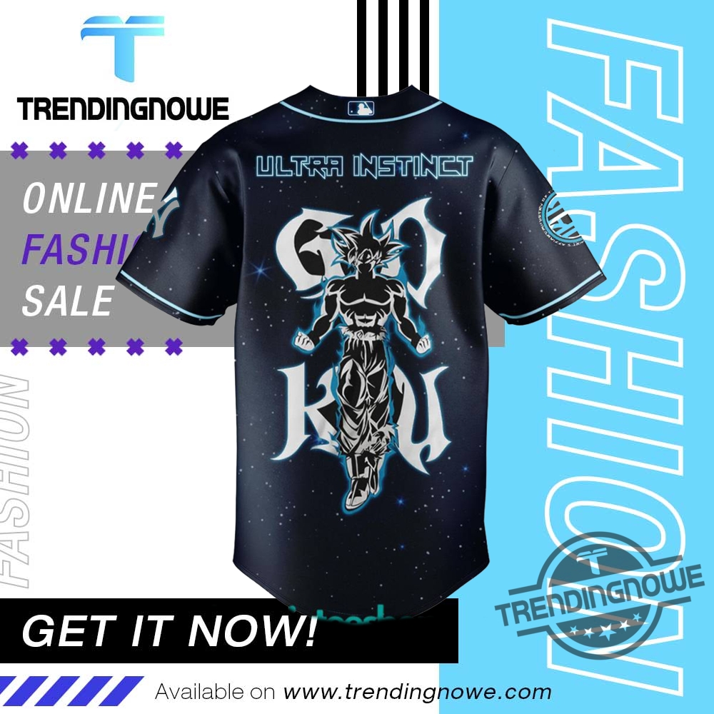 New York Yankees Goku Ultra Instinct Baseball Jersey 8 New York Yankees Goku Ultra Instinct Baseball Jersey