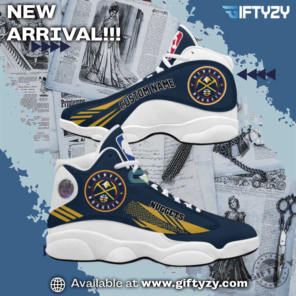 Nba Denver Nuggets Blue Edition Air Jordan 13 Shoes