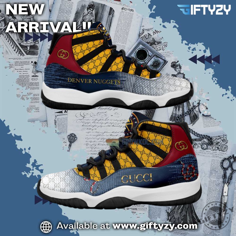 Denver Nuggets Nba Gucci Personalized Jordan Retro 11 Shoes