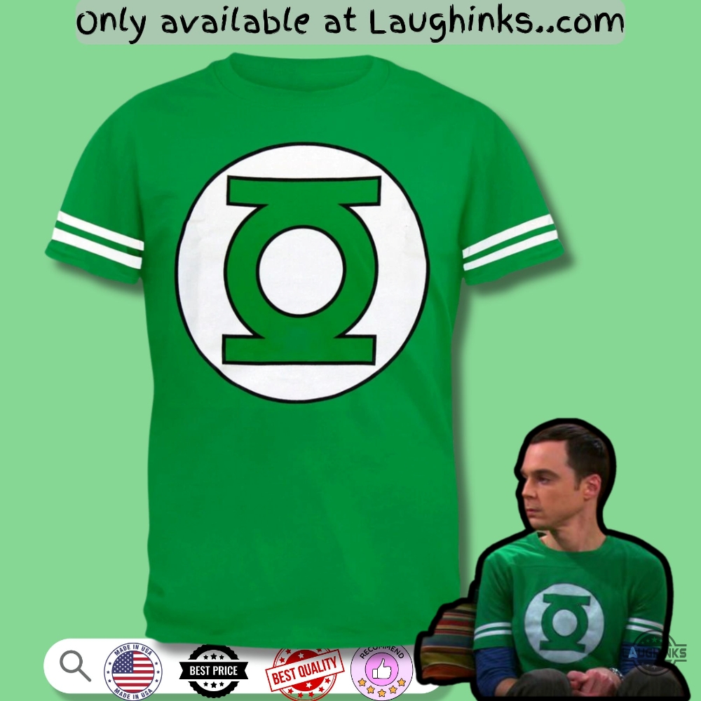 Big Bang Theory Sheldon Green Lantern Shirt 5 Big Bang Theory Sheldon Green Lantern Shirt