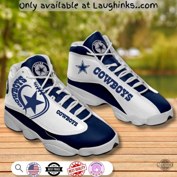 nfl dallas cowboys air jordan 13 custom sneaker shoes