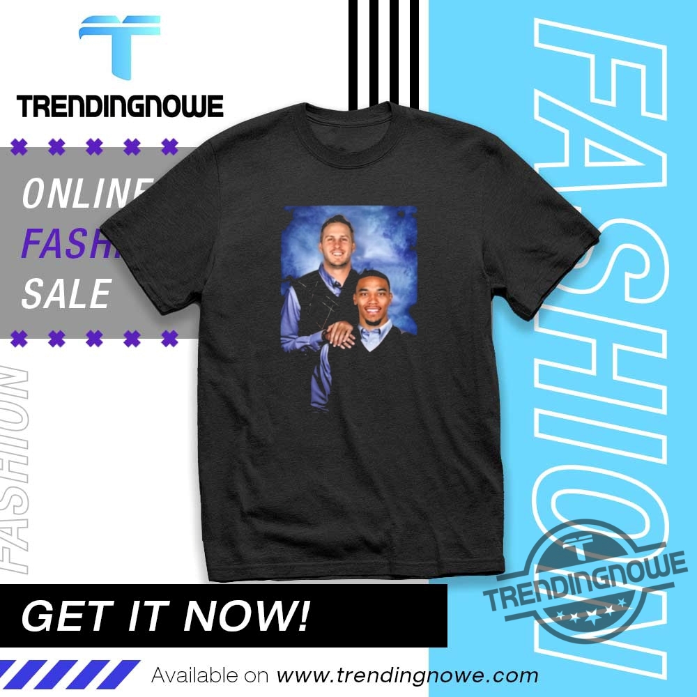 "Top 5 Unique Pop Culture Shirts to Elevate Your Wardrobe" 14 Hutch Wearing Jared Goff And Amon Ra St Brown Step Brothers Shirt