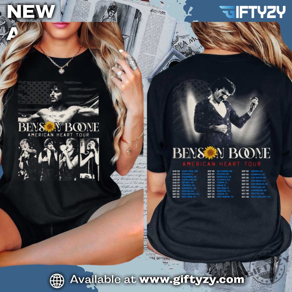 music, game shirt for dad 13 Benson Boone Tour Album 2025 Concert Unisex Shirt