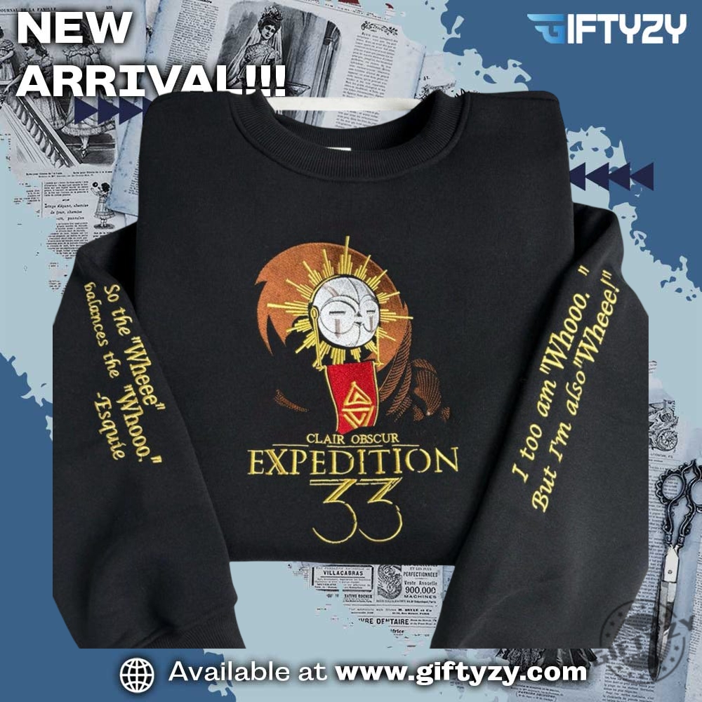 Esquie Clair Obscur Expedition 33 Embroidered Shirt 3 Esquie Clair Obscur Expedition 33 Embroidered Shirt