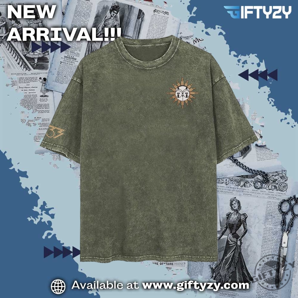 music, game shirt for dad 18 Clair Obscur Esquie Washed Tee Expedition 33 Embroidered Shirt