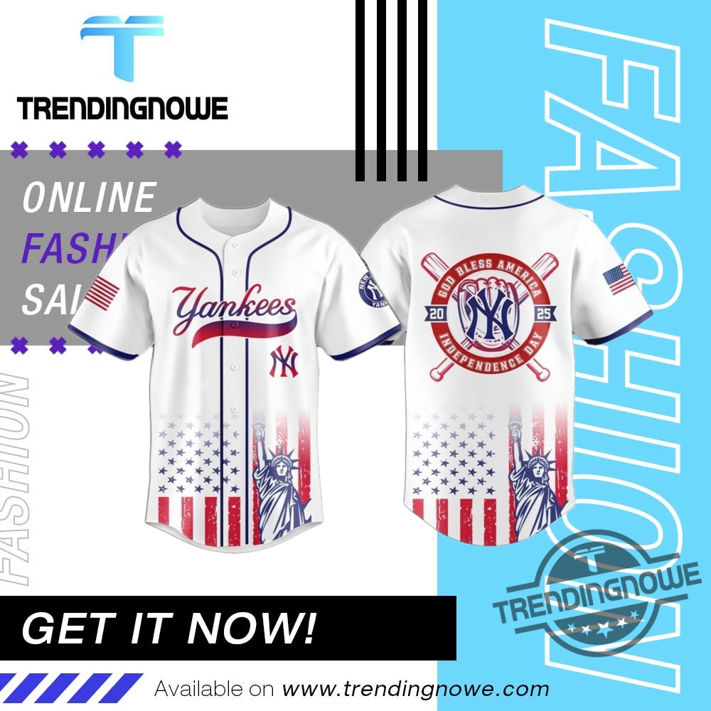 "Top Trendy Shirts and Hats for Fans and Activists" 14 2025 Ny Yankees 4Th Of July Independence Day Jersey