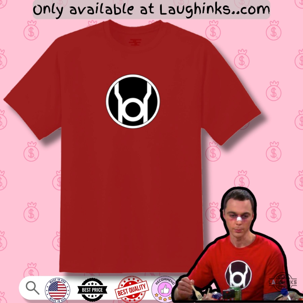 Sheldon Red Lantern Corps Shirt 5 Sheldon Red Lantern Corps Shirt