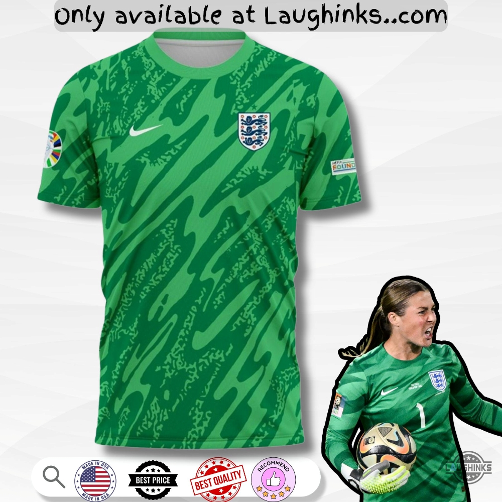 Custom Number 2024 2025 Mary Earps England Goalkeeper Green Aop T Shirt Nike Full Printed 5 Custom Number 2024 2025 Mary Earps England Goalkeeper Green AOP T Shirt Nike Full Printed