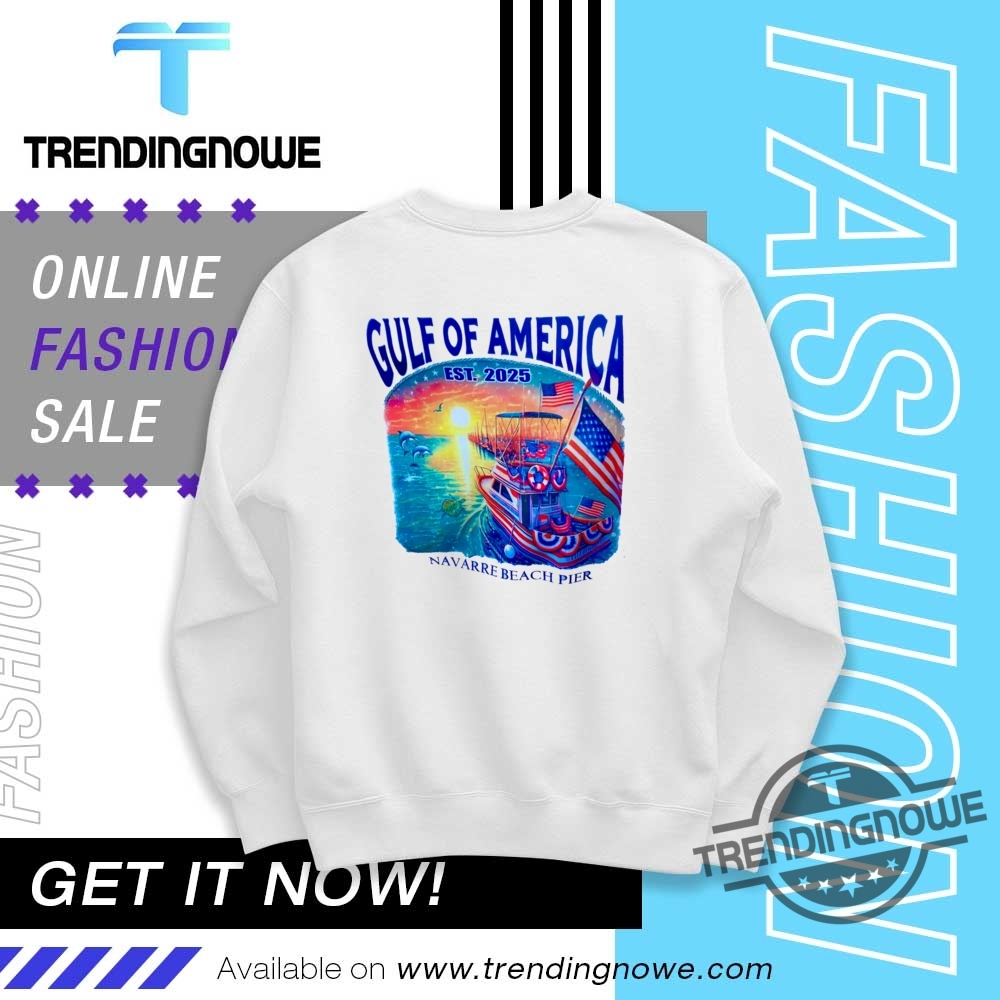 Gulf Of America Est 2025 Navarre Beach Pier Shirt 10 Gulf of America Est 2025 Navarre Beach Pier Shirt