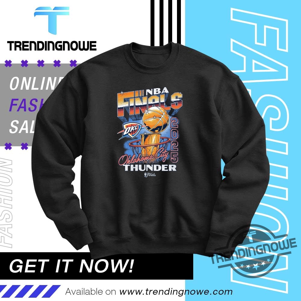 Okc Thunder 2025 Nba Finals Vintage Hoop And Trophy Shirt 10 OKC THUNDER 2025 NBA FINALS VINTAGE HOOP AND TROPHY SHIRT