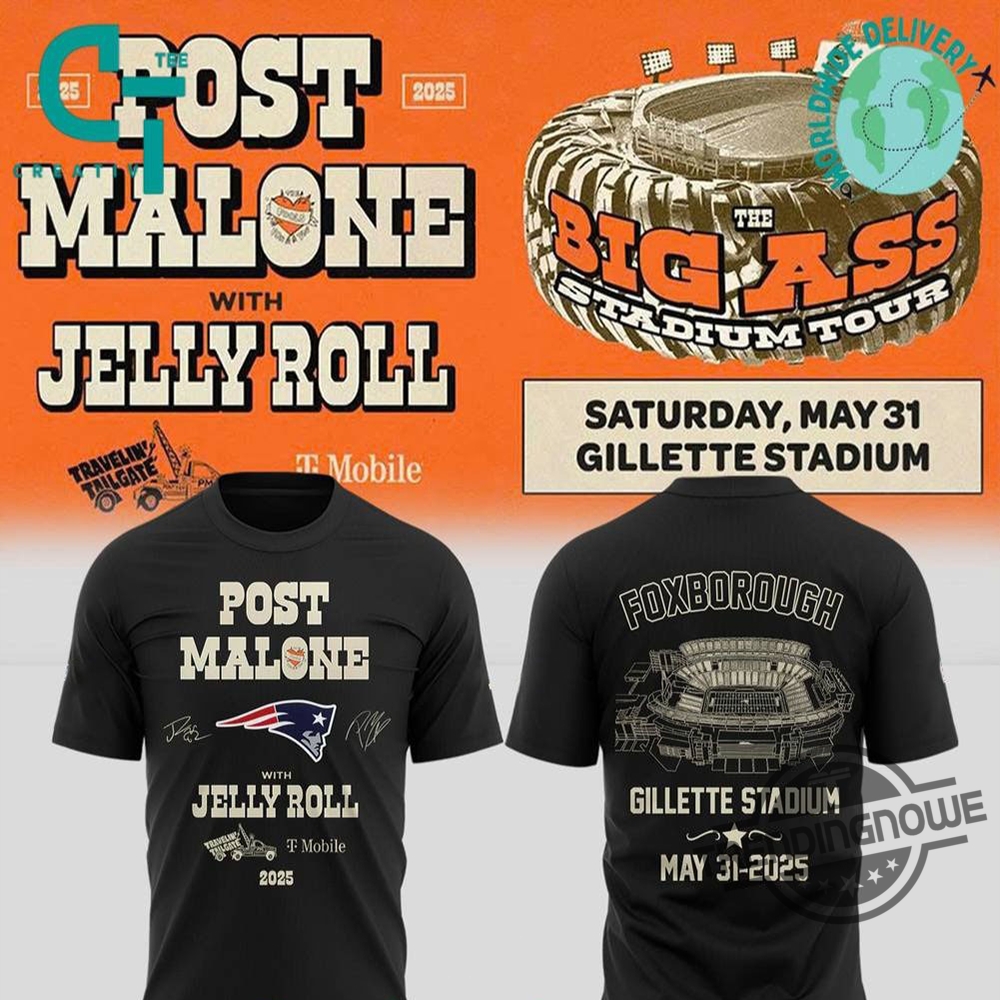 Official New England Patriots Big Ass Stadium Tour Shirt trendingnowe 1