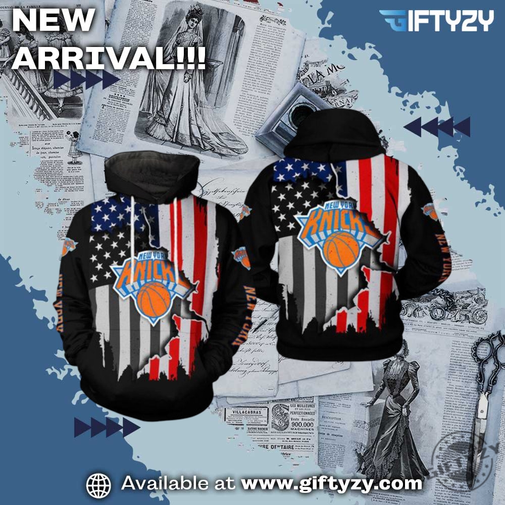trump taco shirt, Knicks shirt 15 New York Knicks Nba Team Logo Us Flag Style 3D Printed Shirt