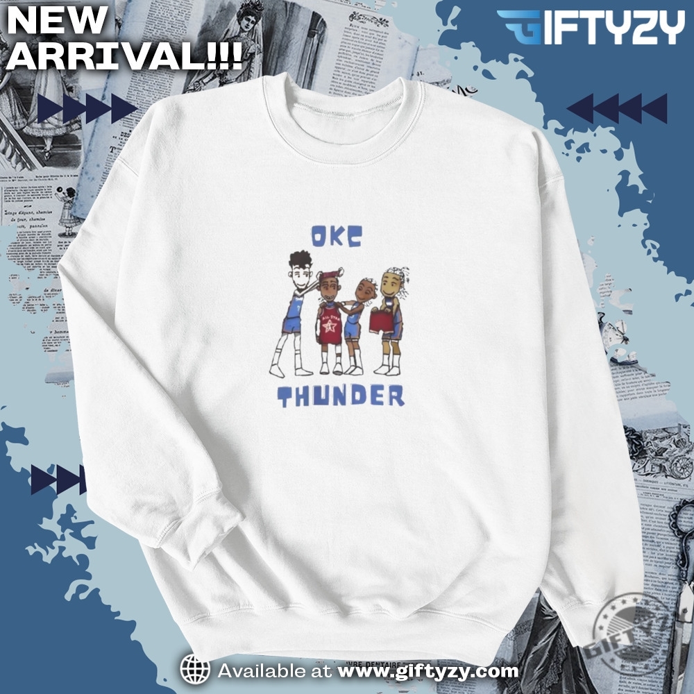 Oklahoma City Thunder Okc Cartoon Shirt 6 Oklahoma City Thunder OKC Cartoon Shirt