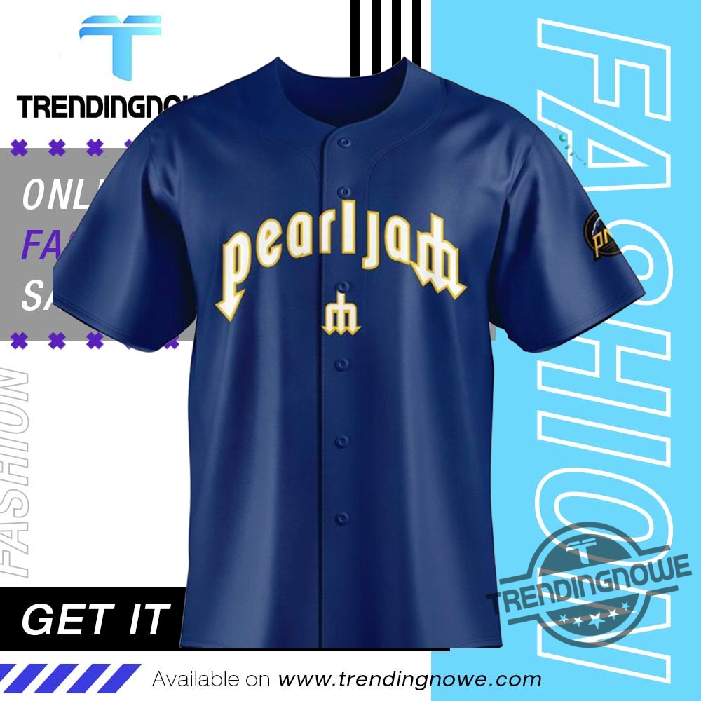 Seattle Mariners Pearl Jam Ten Club Night Baseball Jersey
