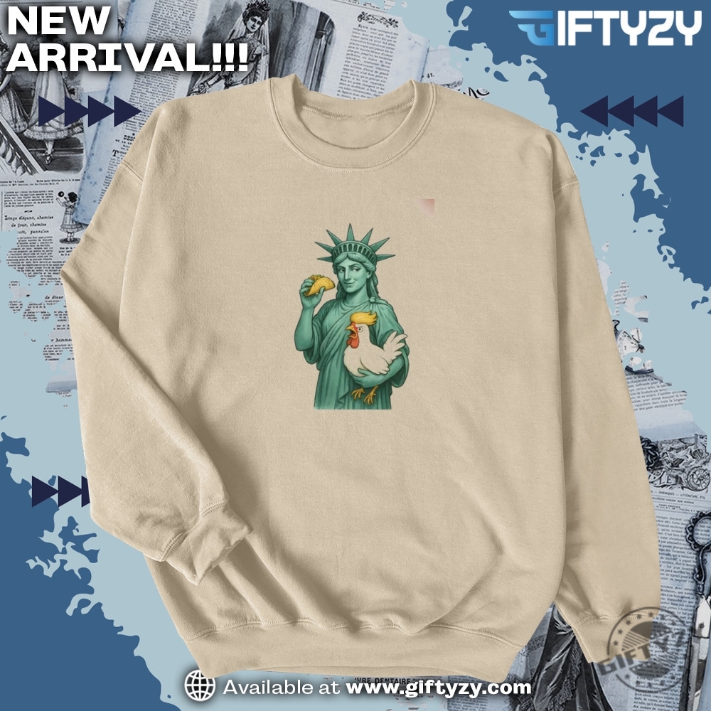 Let's Go TACO Anti Trump MAGA Shirt 4 Statue Of Liberty Subtle Anti Trump Chicken Taco Shirt